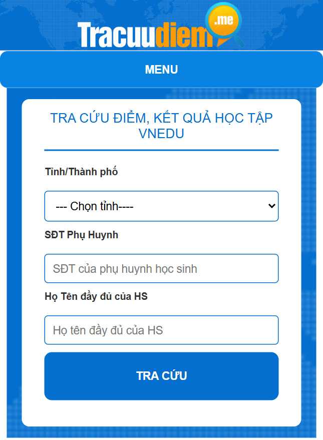 vnedu tra cứu điểm