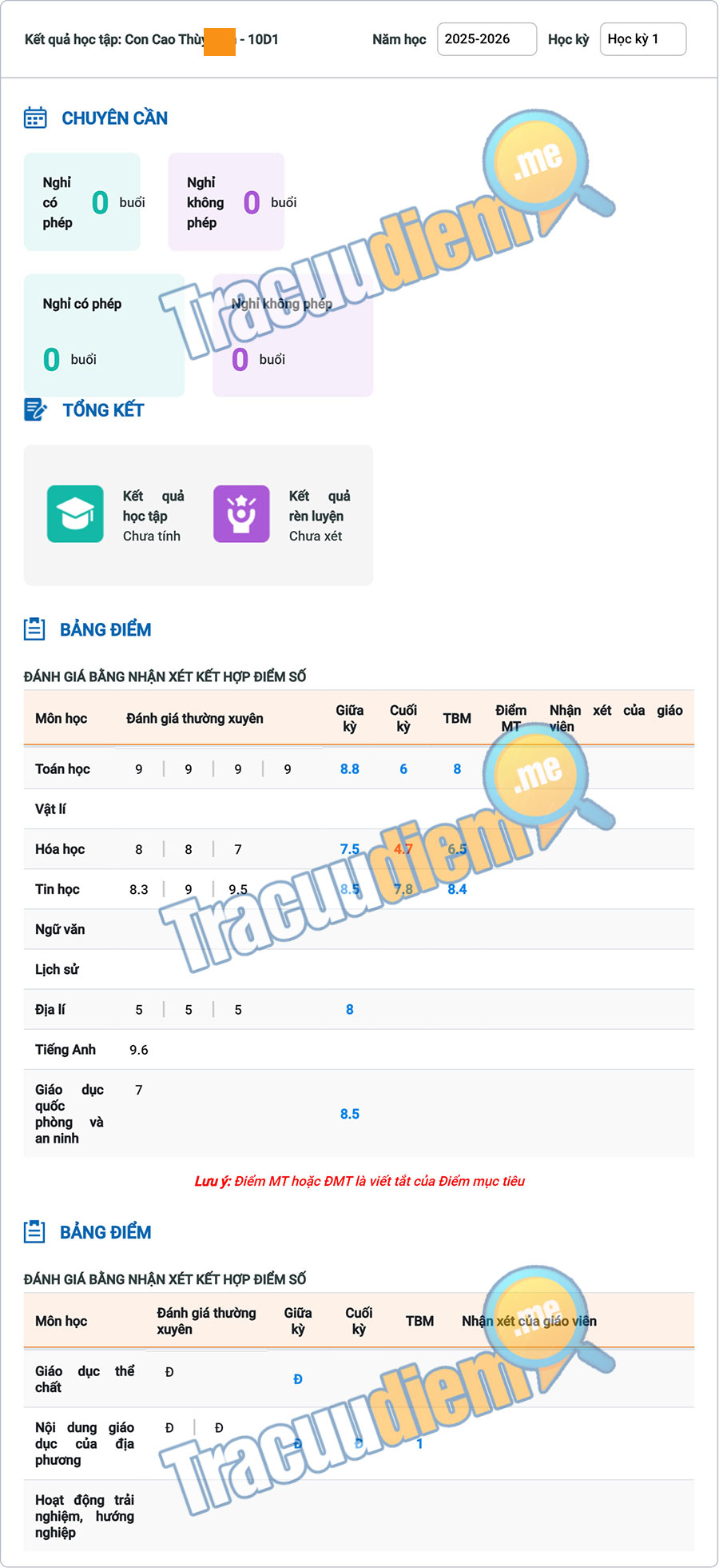 vnedu vn tra điểm tracuudiem.me
