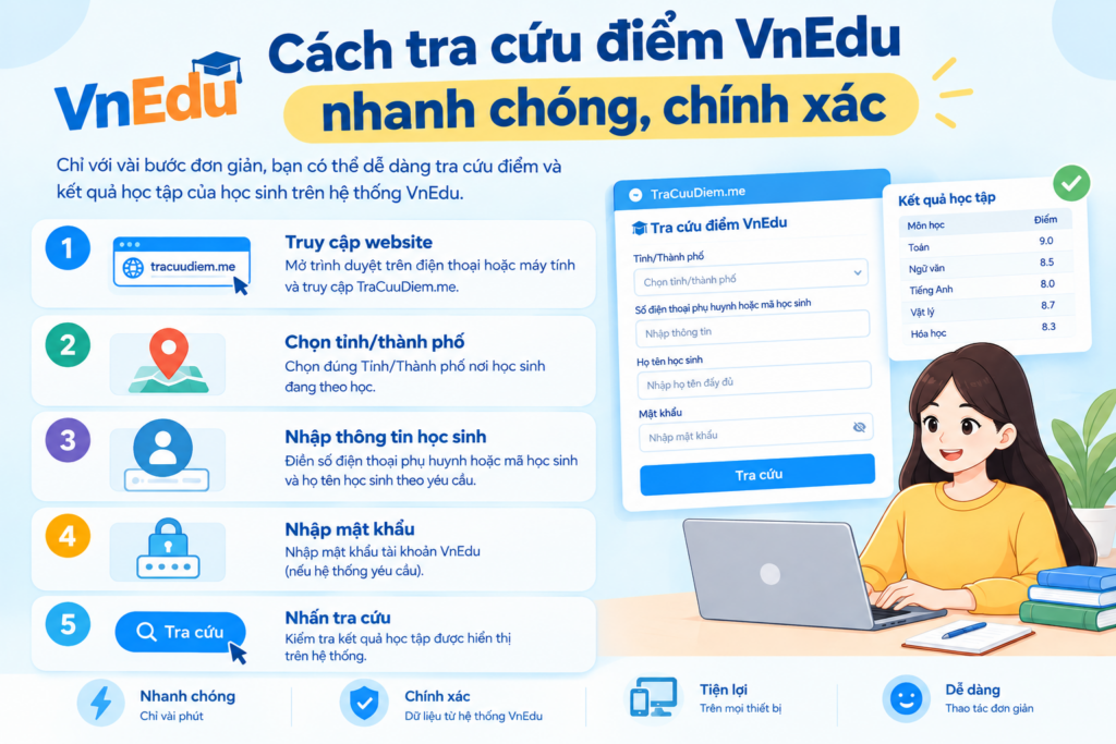 vnedu tra cứu điểm thi